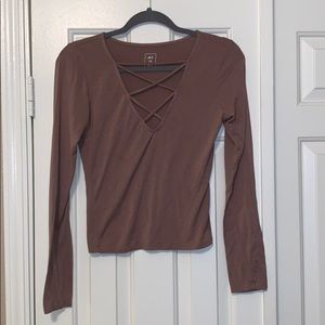 Longe sleeve crop top